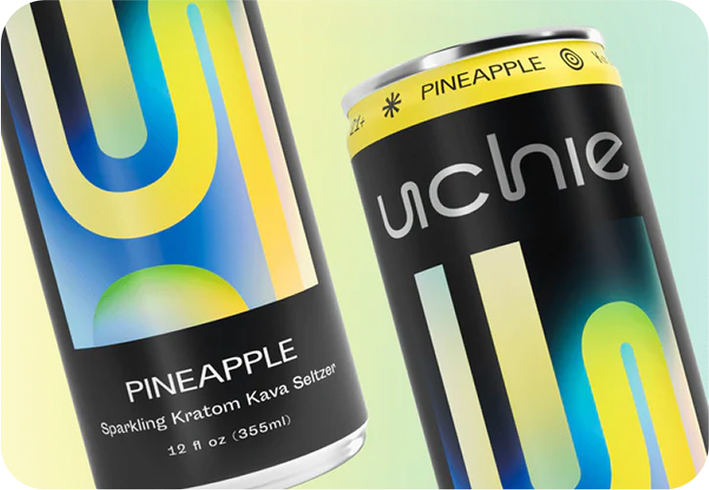 Uchie Kratom Seltzer Pineapple
